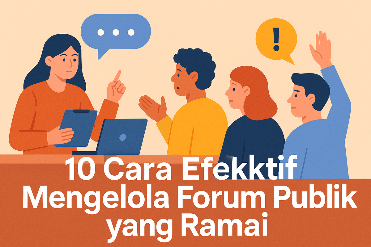10 Cara Efektif Mengelola Forum Publik yang Rama