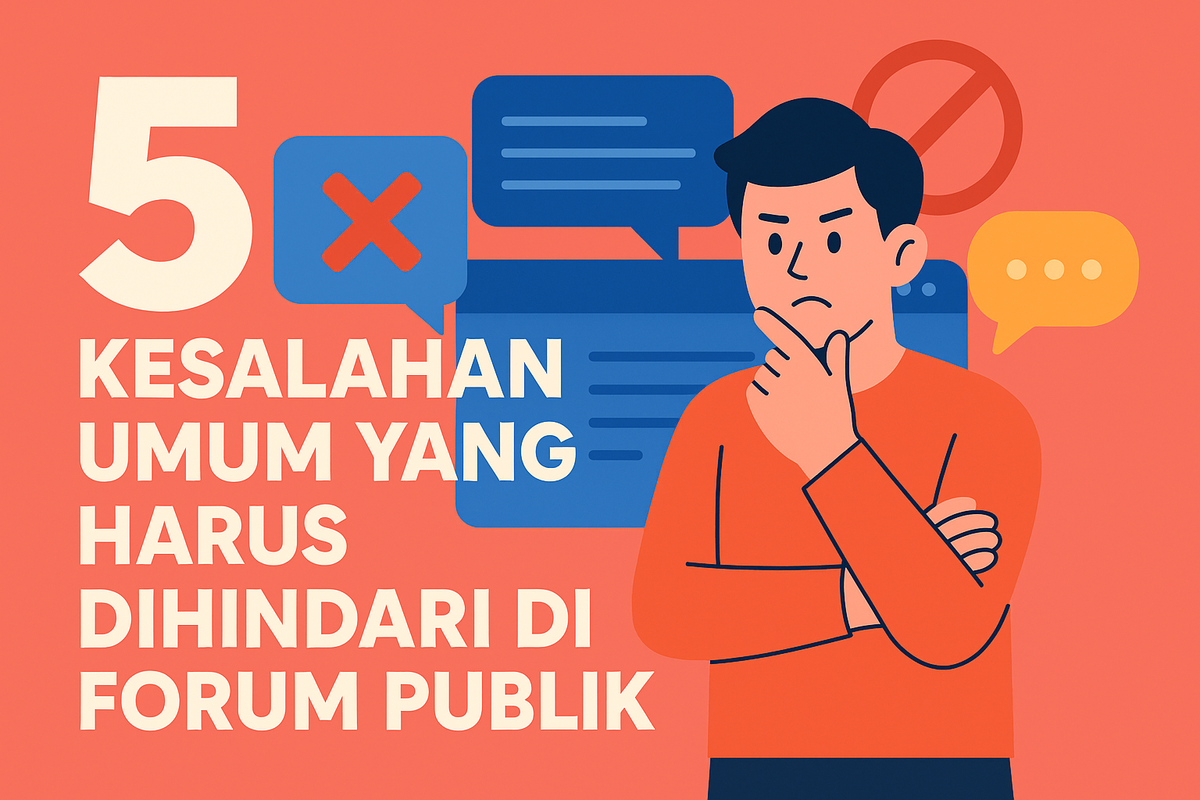 5 Kesalahan Umum yang Harus Dihindari di Forum Publik
