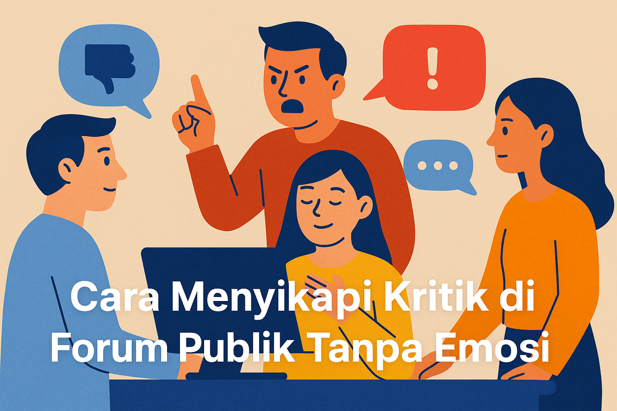 Cara Menyikapi Kritik di Forum Publik Tanpa Emosi