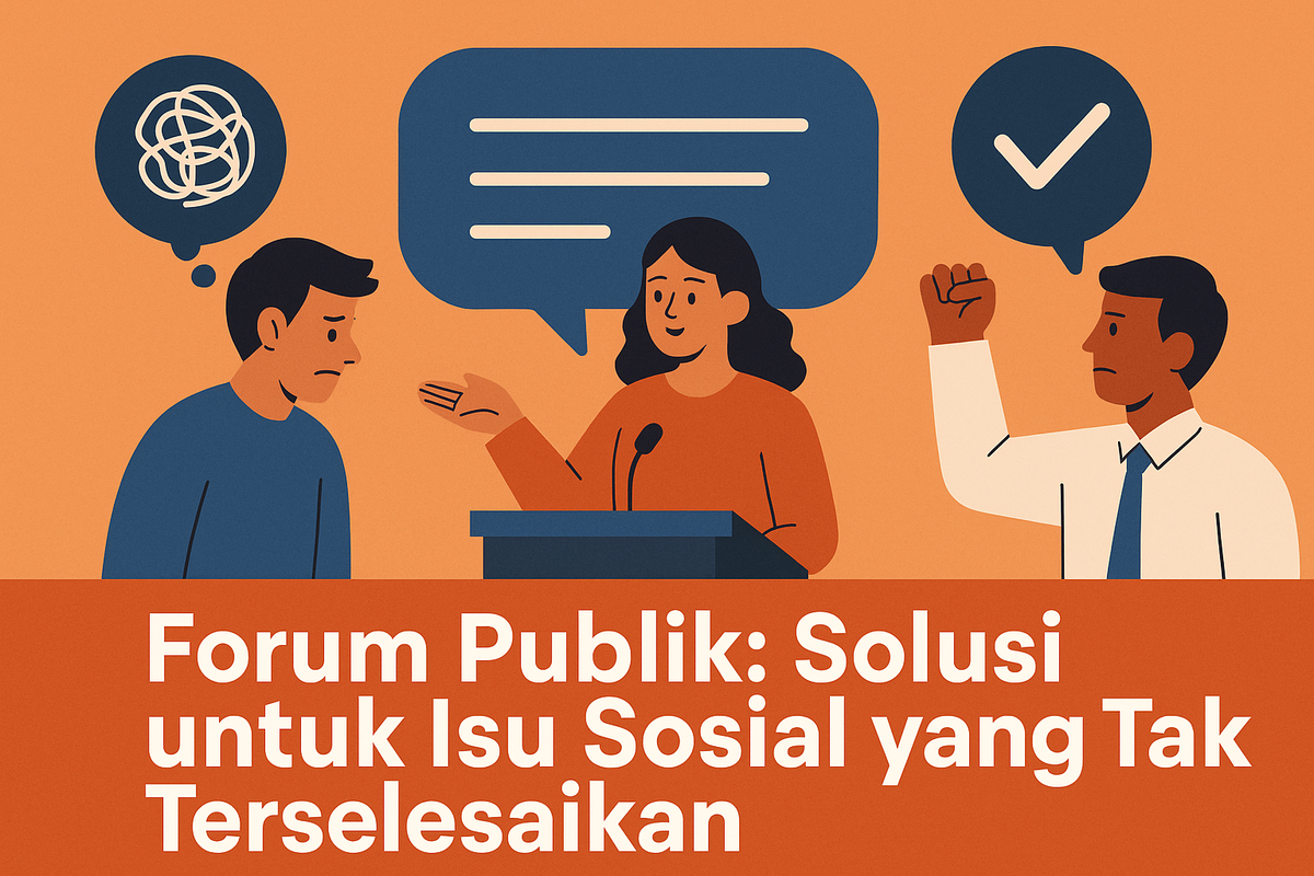 Forum Publik: Solusi untuk Isu Sosial yang Tak Terselesaikan