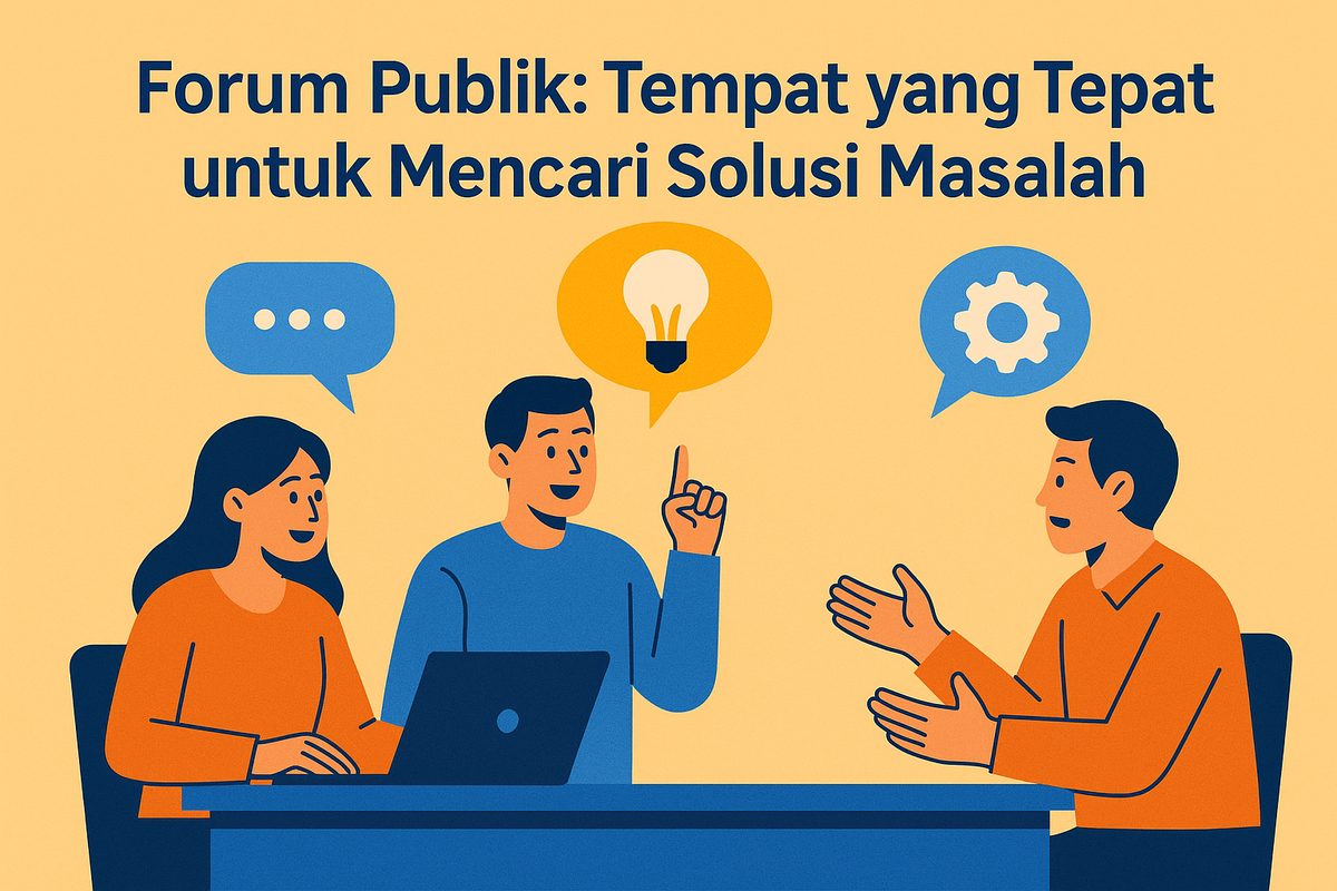 Forum Publik: Tempat yang Tepat untuk Mencari Solusi Masalah