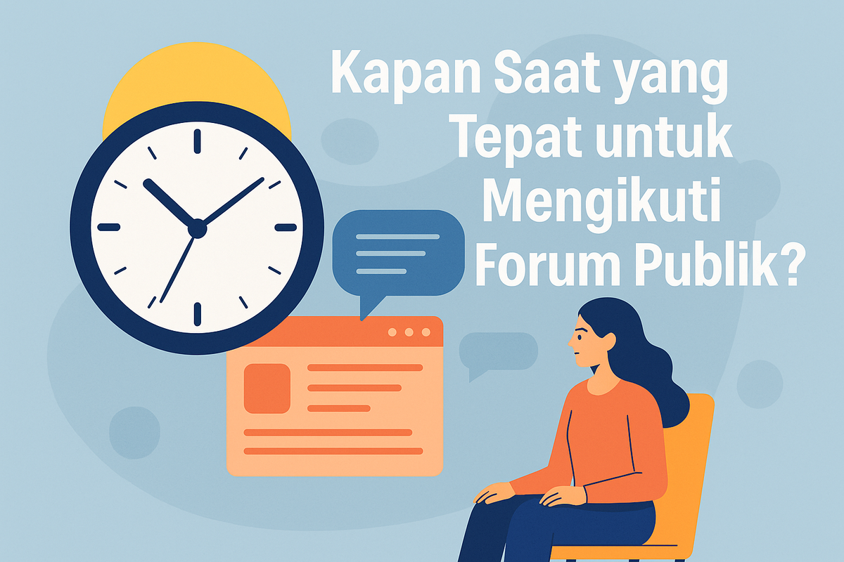 Kapan Saat yang Tepat untuk Mengikuti Forum Publik?