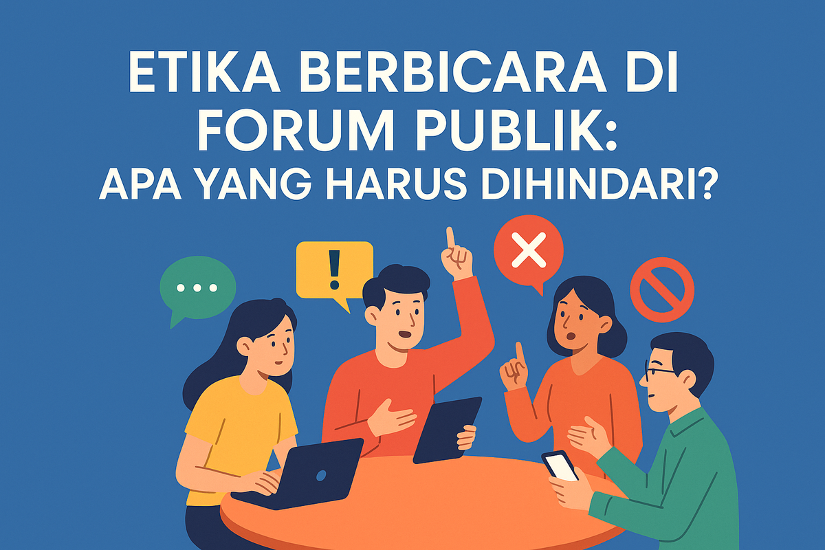 Etika Berbicara di Forum Publik: Apa yang Harus Dihindari?